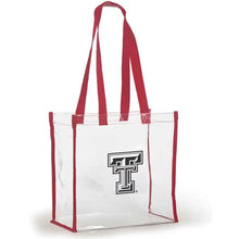 Load image into Gallery viewer, Clear Collegiate Stadium Tote