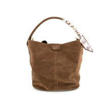 Load image into Gallery viewer, Large Suede Bucket Purse