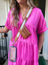 Load image into Gallery viewer, Clip & Go Crossbody Strap with Pouch - Stripe Collection