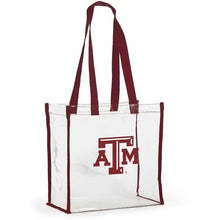 Load image into Gallery viewer, Clear Collegiate Stadium Tote
