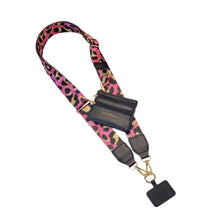 Load image into Gallery viewer, Clip & Go Crossbody Strap with Pouch - Leopard Collection