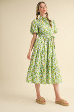 Load image into Gallery viewer, Cottage Floral Tiered Midi Dress