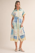 Load image into Gallery viewer, Floral Patch Print Midi Dress