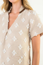 Load image into Gallery viewer, Beige Chenille Accent Dress
