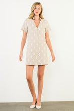 Load image into Gallery viewer, Beige Chenille Accent Dress
