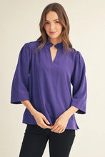 Load image into Gallery viewer, Solid Ruffle Neck Top
