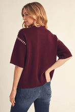 Load image into Gallery viewer, Stitch Accent Lightweight Sweater
