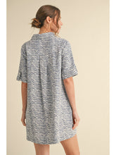 Load image into Gallery viewer, Blue Zebra Print Dress
