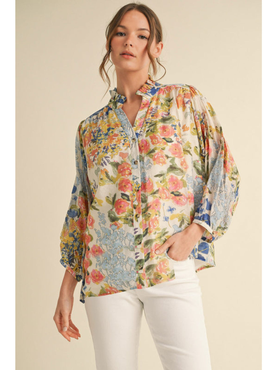Chiffon Rose Blouse