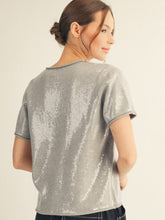 Load image into Gallery viewer, Gray Sequin Sweater
