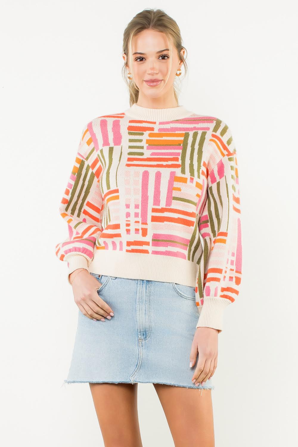 Pretty Print Sweater