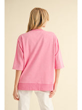 Load image into Gallery viewer, Pink Frayed Flower Shirt
