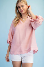 Load image into Gallery viewer, Blush Scalloped Edge Top
