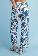 Load image into Gallery viewer, Cobalt Floral Cropped Pants
