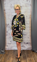 Load image into Gallery viewer, Black Floral Dress
