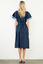 Load image into Gallery viewer, Navy Contrast Dress

