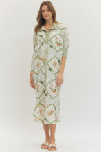 Load image into Gallery viewer, Olive Floral Midi Dress
