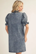 Load image into Gallery viewer, Ruffle Denim Dress
