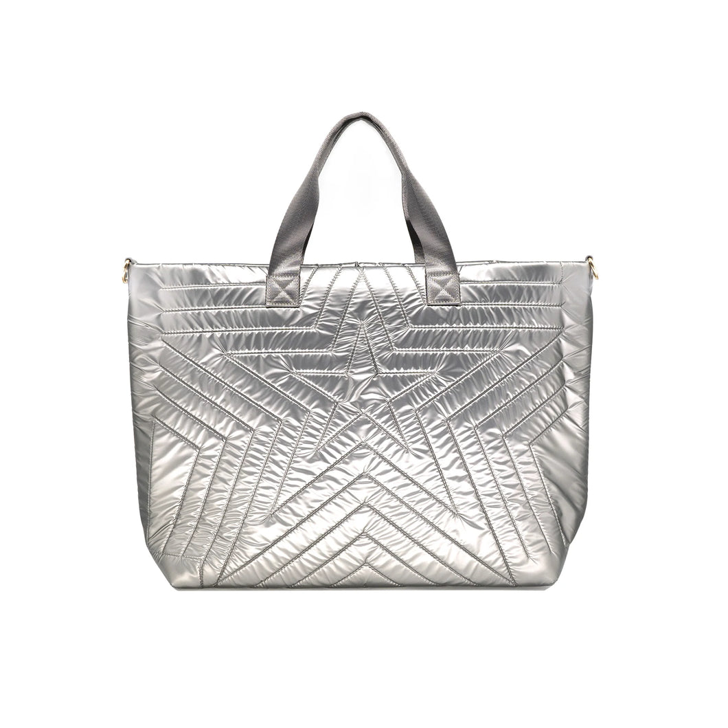 Quilted Nylon Star Tote