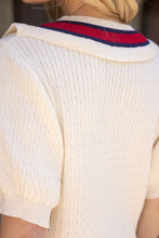 Load image into Gallery viewer, Contrast Short Sleeve Sweater
