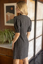 Load image into Gallery viewer, Gray Floral Textured Dress
