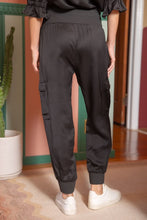 Load image into Gallery viewer, Black Satin Pant Set
