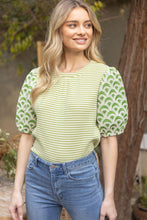 Load image into Gallery viewer, Green Striped Top
