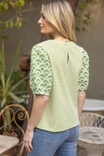 Load image into Gallery viewer, Green Striped Top
