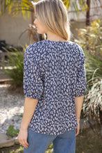 Load image into Gallery viewer, Navy Contrast Knit Top

