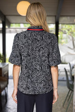 Load image into Gallery viewer, Gray Contrast Animal Print Top
