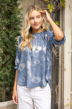 Load image into Gallery viewer, Slate Blue Watercolor Top
