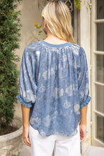 Load image into Gallery viewer, Slate Blue Watercolor Top
