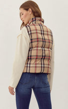 Load image into Gallery viewer, Taupe Plaid Vest
