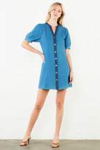Load image into Gallery viewer, Two-Tone Denim Dress
