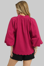 Load image into Gallery viewer, Crimson Textured Top
