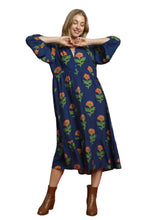Load image into Gallery viewer, Navy Floral Maxi Dress

