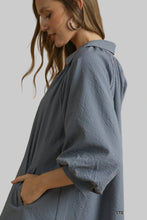 Load image into Gallery viewer, Steel Blue Tunic Dress
