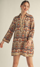 Load image into Gallery viewer, Beige Boho Print Dress
