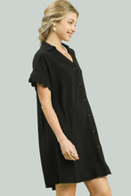 Load image into Gallery viewer, Linen Scalloped Dress
