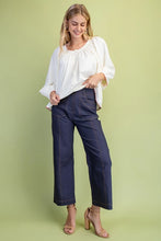 Load image into Gallery viewer, Dark Navy Stitch Detail Pants
