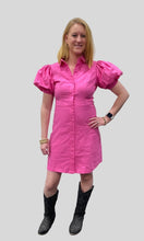 Load image into Gallery viewer, Hot Pink Button Front Dress
