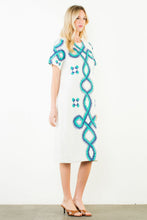 Load image into Gallery viewer, Cream Embroidered Midi Dress
