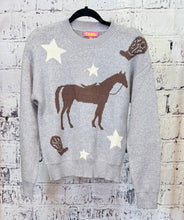Load image into Gallery viewer, Gray Horse Sweater
