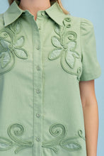 Load image into Gallery viewer, Apple Green Embroidered Top

