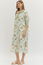 Load image into Gallery viewer, Olive Floral Midi Dress
