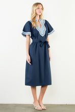 Load image into Gallery viewer, Navy Contrast Dress
