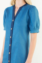 Load image into Gallery viewer, Two-Tone Denim Dress

