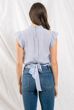 Load image into Gallery viewer, Light Chambray Back Tie Top
