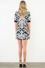Load image into Gallery viewer, Black and White Sweater Dress
