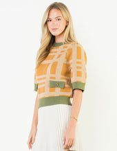 Load image into Gallery viewer, Plaid Mustard Sweater
